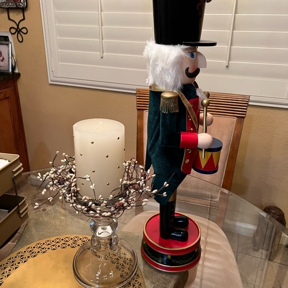 Vintage Nutcracker Wooden Drummer Boy 24” - Picture 7 of 8